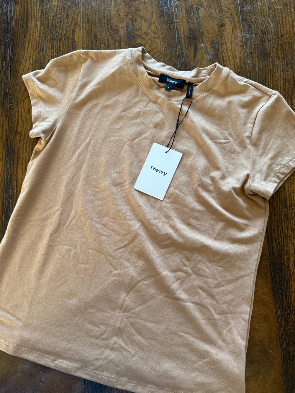 Theory Women’s Short Sleeve Crewneck Tee - Camel